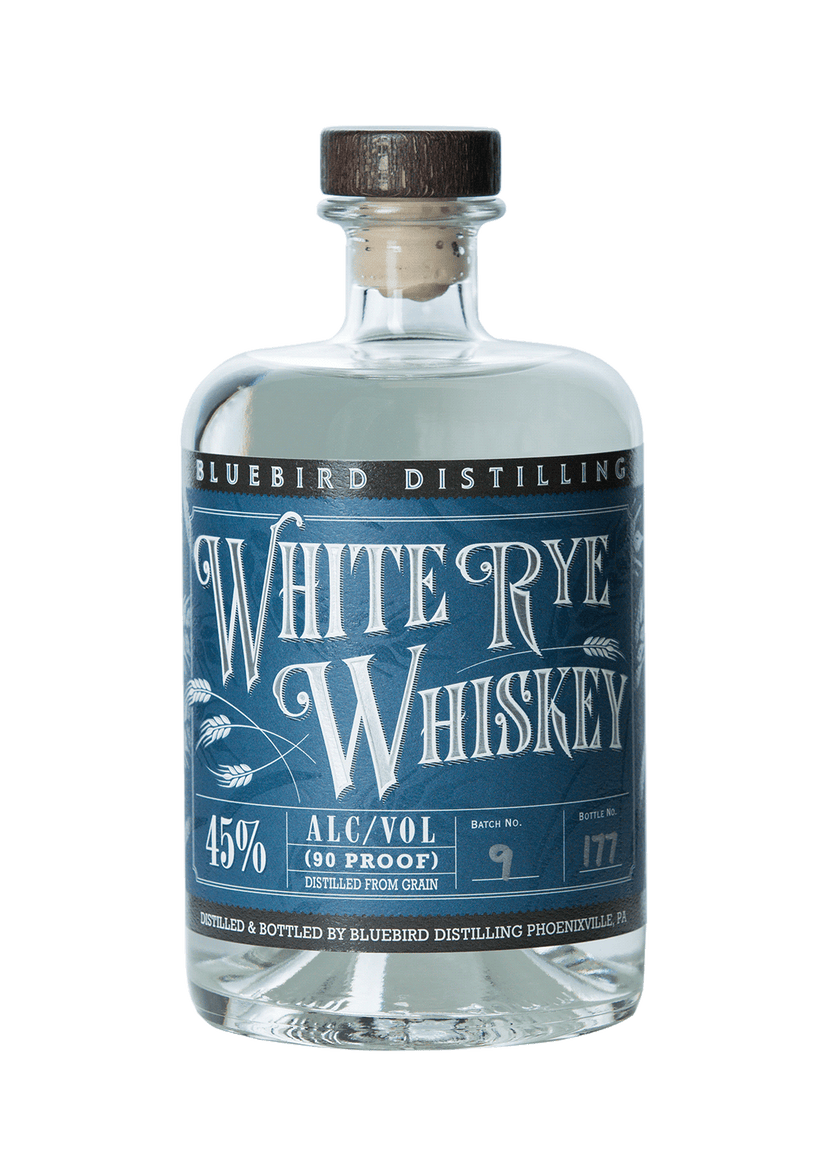 WHITE RYE WHISKEY Bluebird Distilling